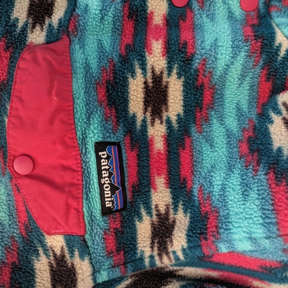 Patagonia snap-T Synchilla pullover Fleece Patterned Vinatge - Picture 3 of 6